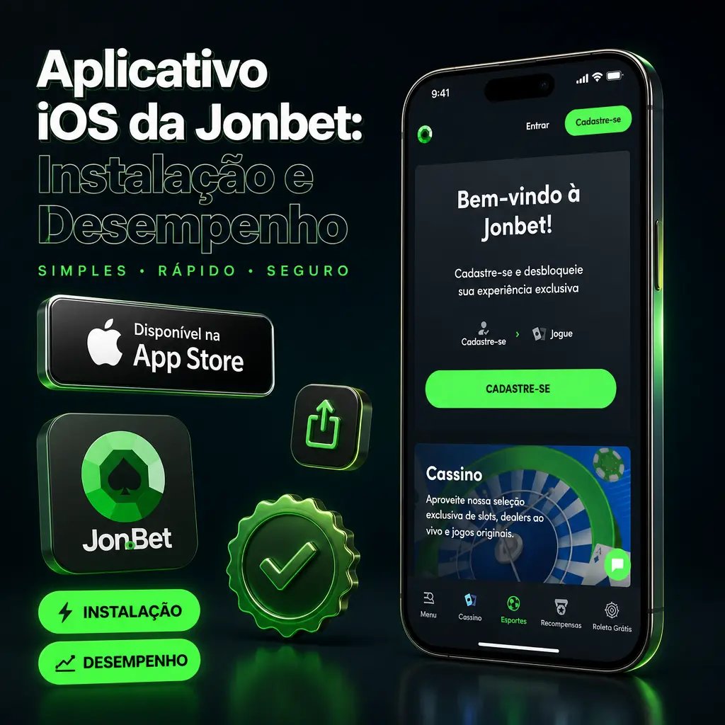 Aplicativo Jonbet PWA para iOS: instalação via Safari, compatível com iPhones a partir do iOS 13