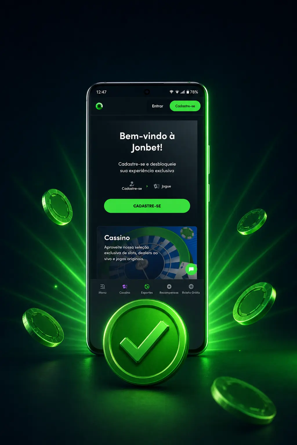 Passo a passo para baixar o aplicativo Jonbet no iOS e adicionar à tela de início do iPhone